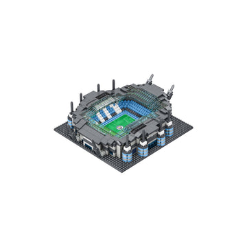 FOCO Officially Licensed Manchester City FC Etihad 3D Bricks Mini BRXLZ Football Stadium Construction Set - Premier League Model - 1,163 Pieces - Ages 12+ - Sports Merchandise