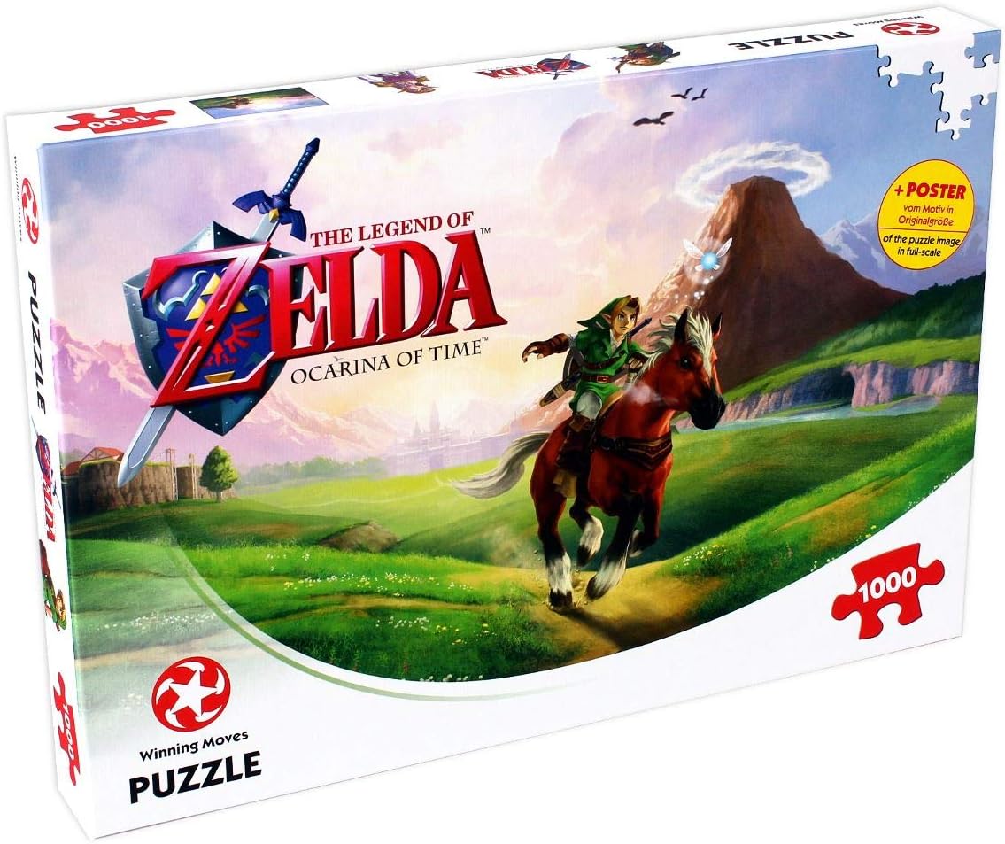 Winning Moves Zelda Ocarina of Time 1000 Piece Jigsaw Puzzle Game