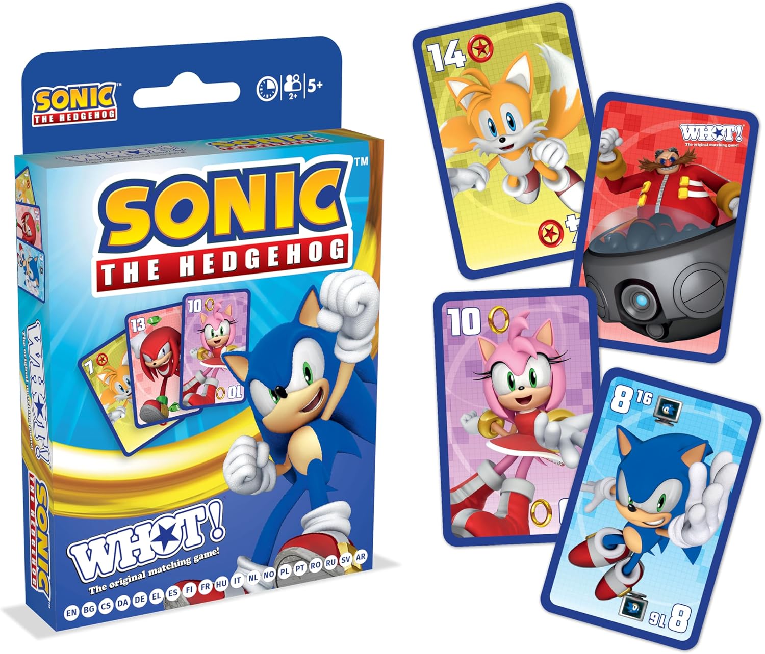 Winning Moves Waddingtons Number 1 Sonic The Hedgehog WHOT! Travel Card Game