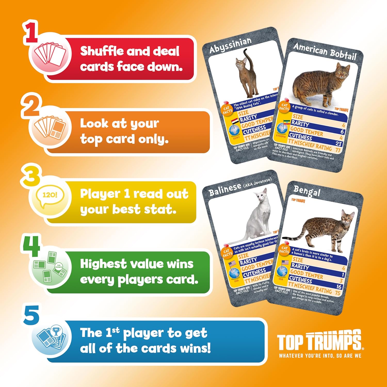 Top Trumps Cats Classics Card Game