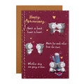Hallmark Anniversary Card - Cute Illustrated Owl Design with Verse