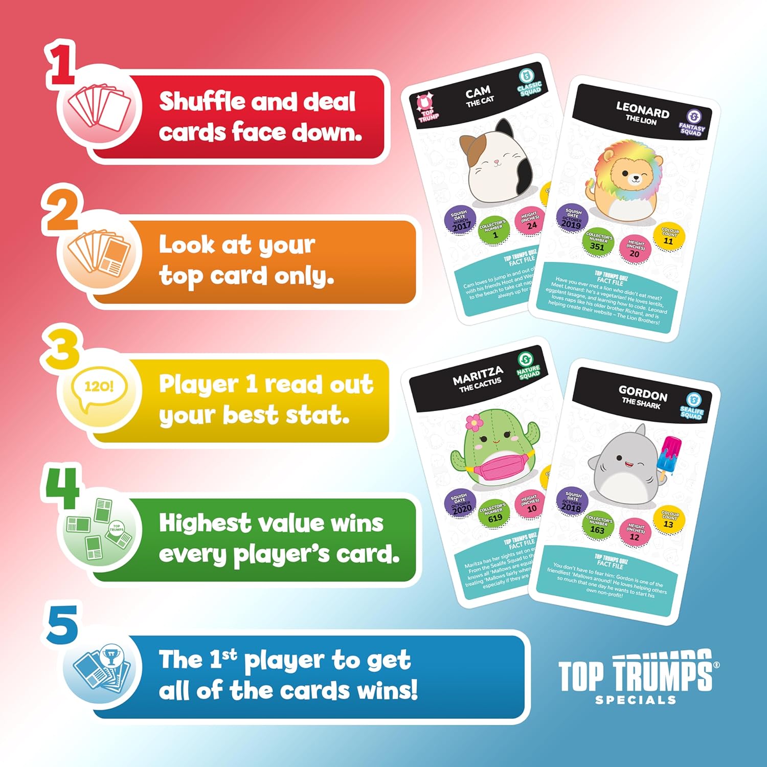Top Trumps Card Game Squishmallows - Family Learning Games