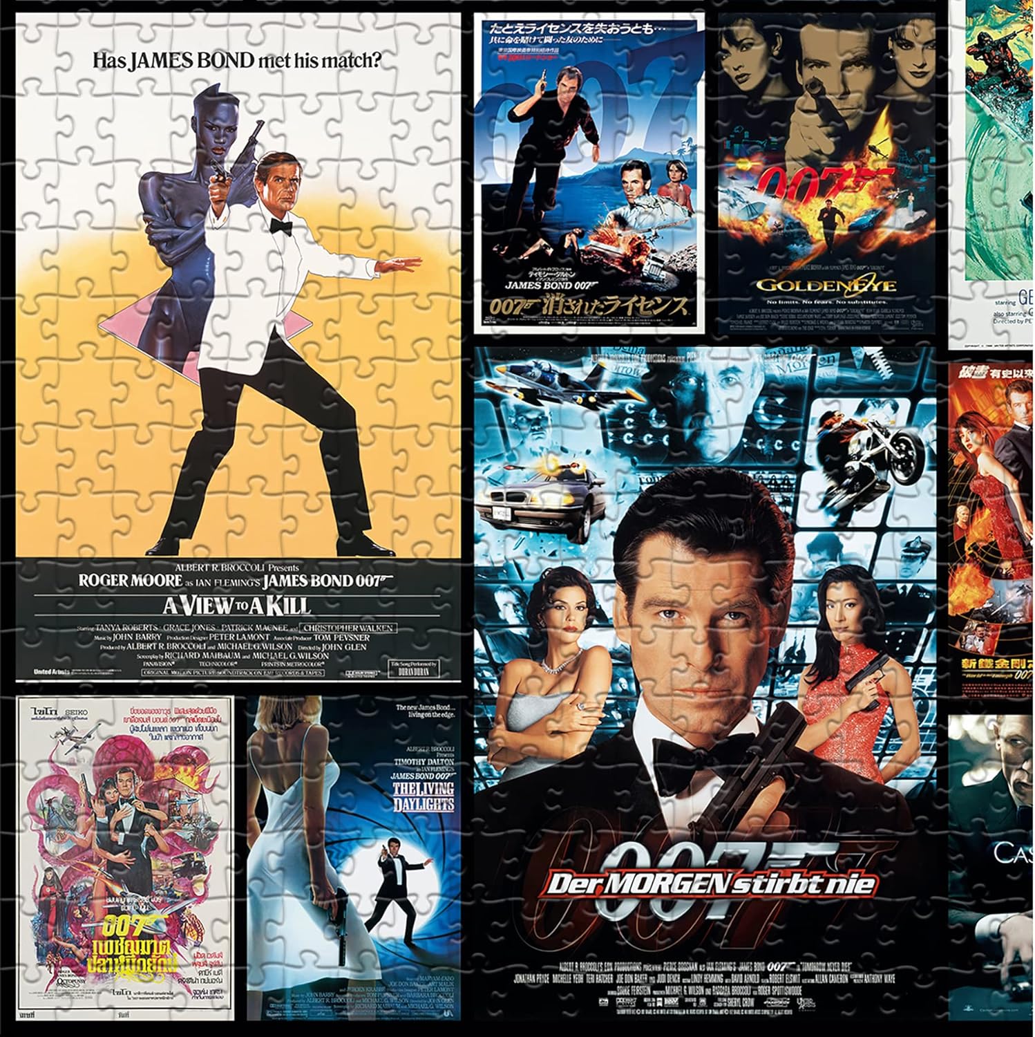 James Bond - All 25 James Bond Films 1000 Piece Jigsaw Puzzle Game