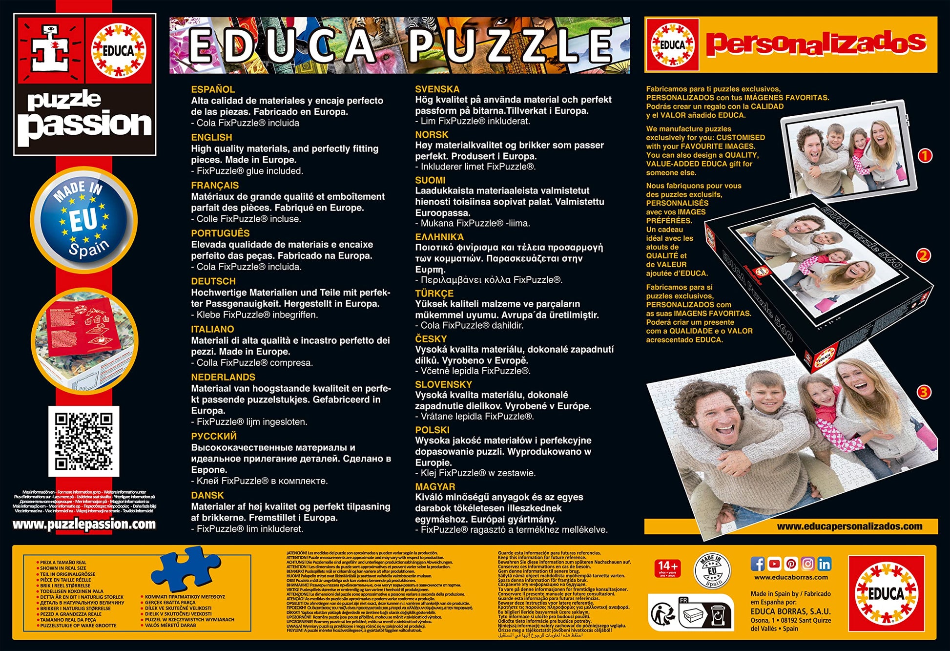 Educa Borrás 17697 Symbole Von Europa Educa Borras Europe Landmarks 2000 Piece Jigsaw Puzzle, Multi, Standard Size