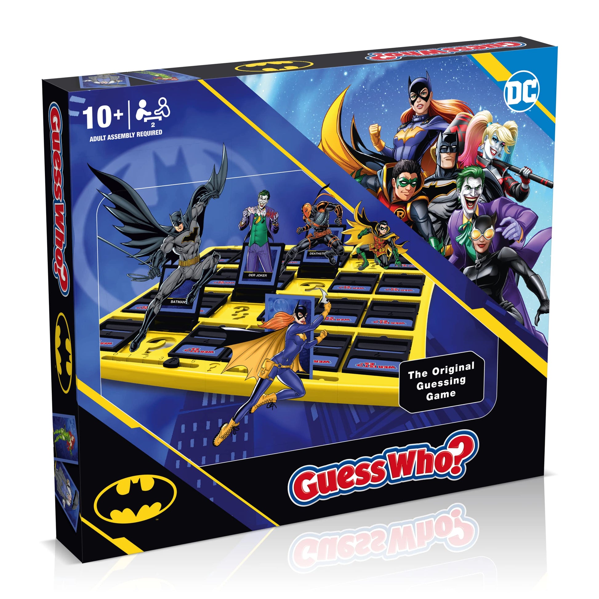 Winning Moves DC Comics Batman Guess Who? Board Game, Play with your favourite Gotham City Characters including Batgirl, Robin, Joker and Harley Quinn, 2 player game for ages 4 plus-1