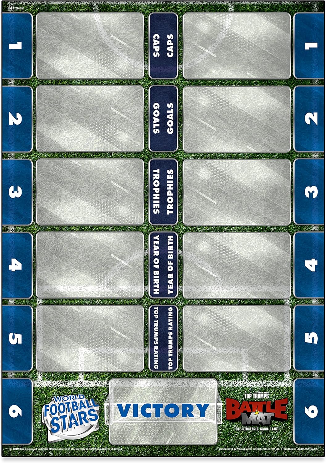 Top Trumps World Football Stars Battle Mat Card Game