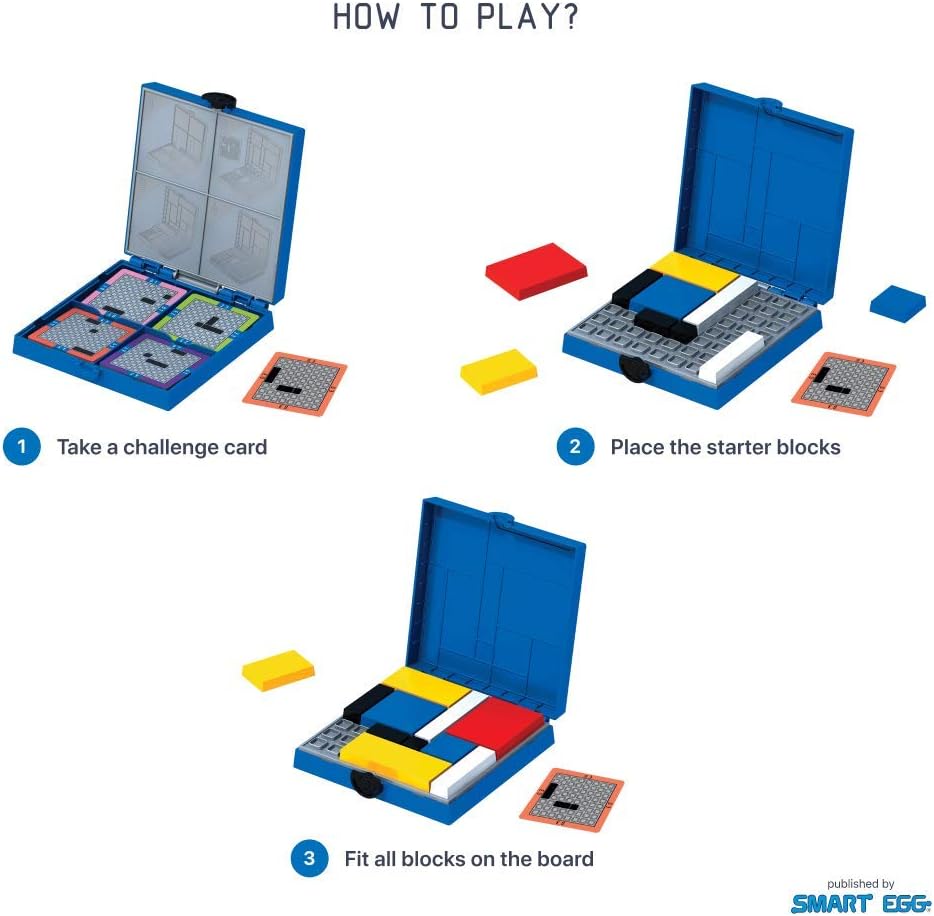 Mondrian Blocks - Blue Edition (Parents’ Choice Award Winner)