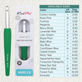 KnitPro Waves 2.0 Single-Ended Crochet Hooks