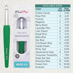 KnitPro Waves 2.0 Single-Ended Crochet Hooks