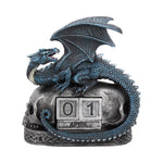 Blue Dragon and Skulls Year Keeper Gothic Calendar 14cm