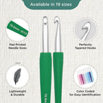 KnitPro Waves 2.0 Single-Ended Crochet Hooks
