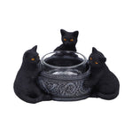 Familiar Trio Cat Tealight Holder 10cm