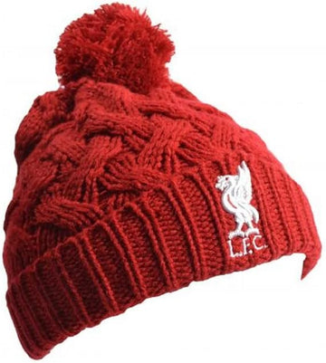 Liverpool FC Unisex Adult Bowline Liver Bird Knitted Bobble Beanie