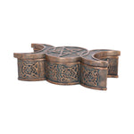 Triple Moon Bronze Trinket Box 18.5cm