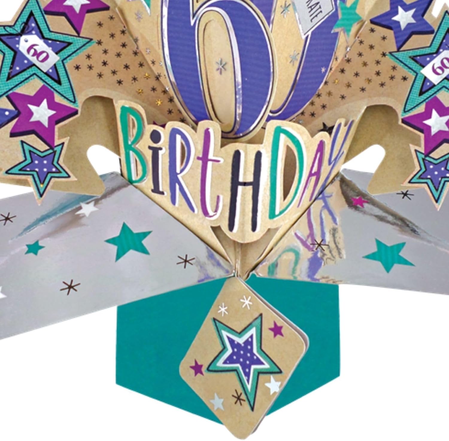 Second Nature 60th Birthday Pop Up Greeting Card