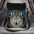 Small The Wild One Fantasy Wolf Shoulder Bag by Lisa Parker 23cm