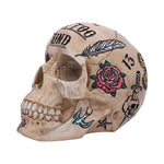 Natural Bone Coloured Traditional, Tribal Tattoo Fund Skull