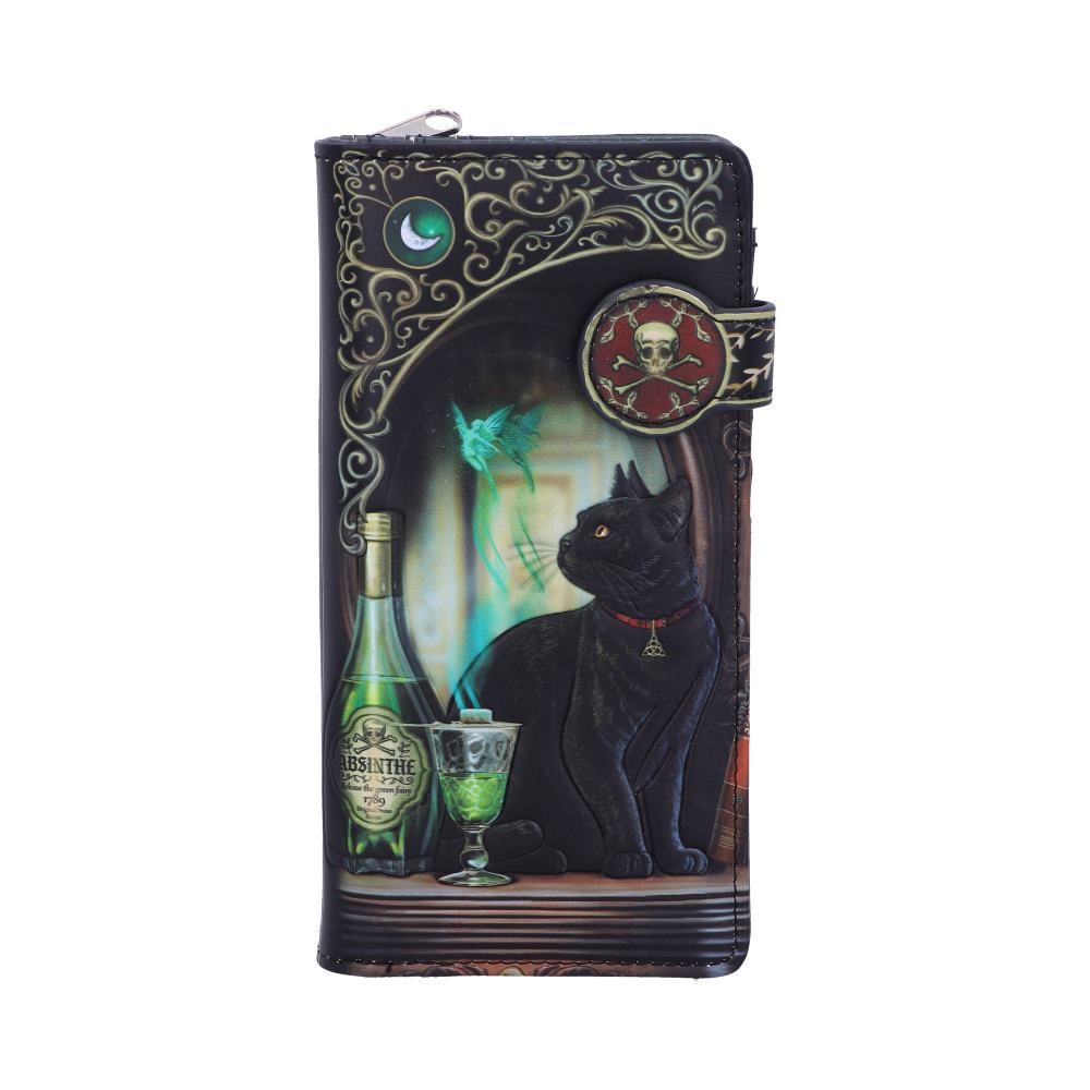 Lisa Parker Absinthe and Black Cat Familiar Purse 18.5cm