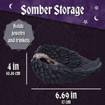 Nemesis Now Edgar Allan Poe's Nevermore Raven Skull Trinket Holder
