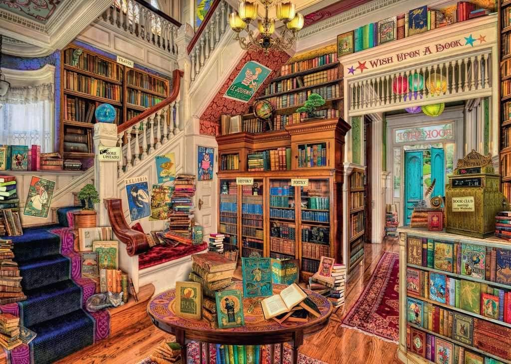 Ravensburger The Fantasy Bookshop 1000 Piece Jigsaw Puzzle