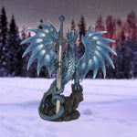 Ruth Thompson Sea Blade Letter Opener Blue Dragon Figurine 22.2cm