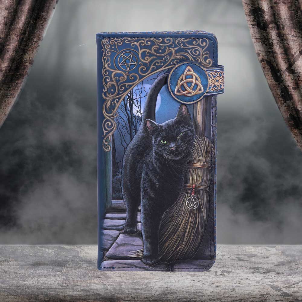 Nemesis Now Lisa Parker A Brush With Magick Cat Purse Navy 18.5cm