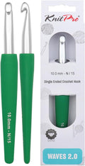 KnitPro Waves 2.0 Single-Ended Crochet Hooks