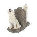 Wardens of the North White Wolf Bookends 20.3cm