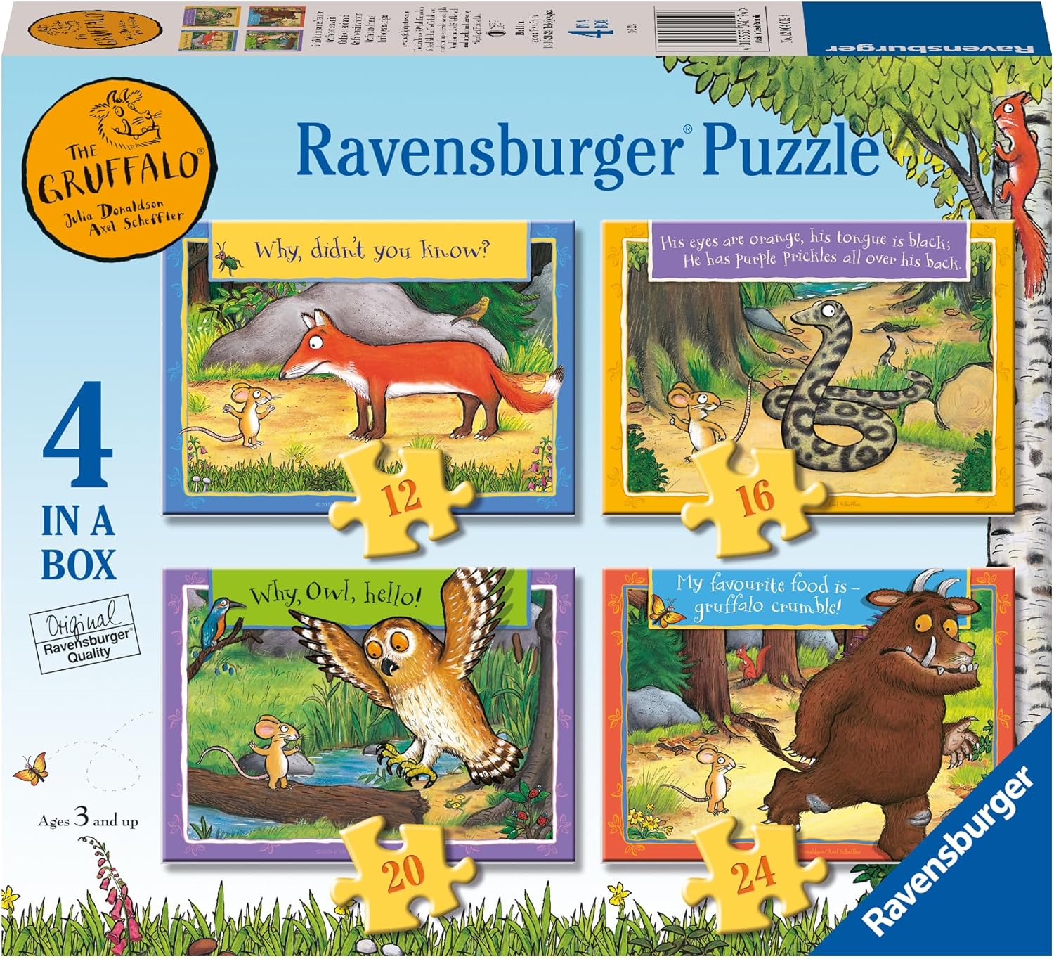 Ravensburger The Gruffalo 4 Piece Jigsaw Puzzle