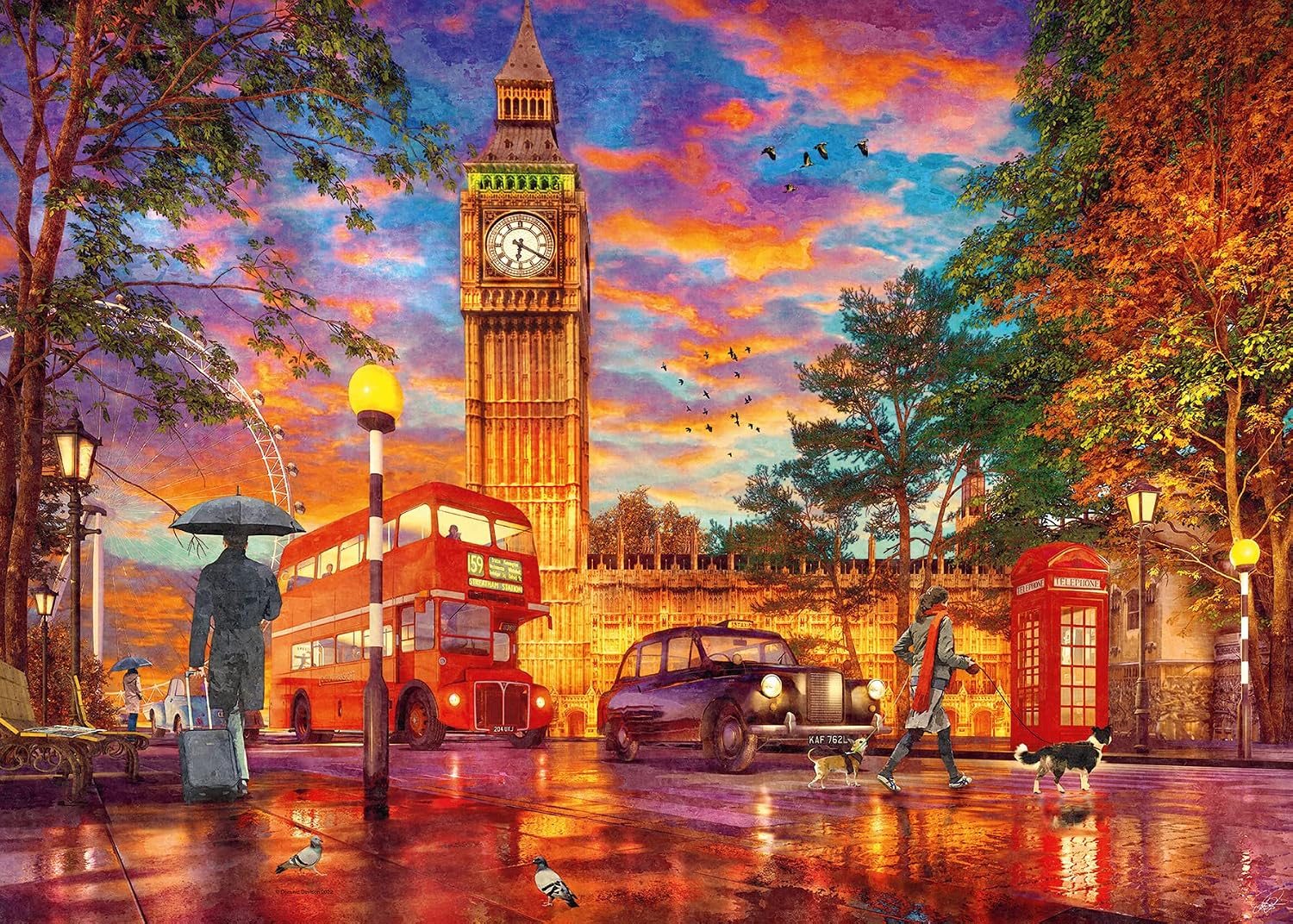 Ravensburger London Sunset at Parliament Square 1000 Piece Jigsaw Puzzle