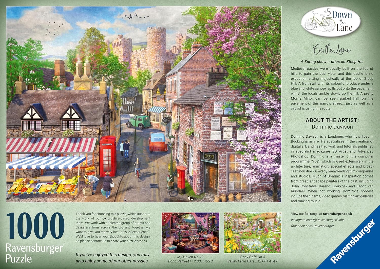 Ravensburger Down The Lane No.5 Castle Lane Puzzle