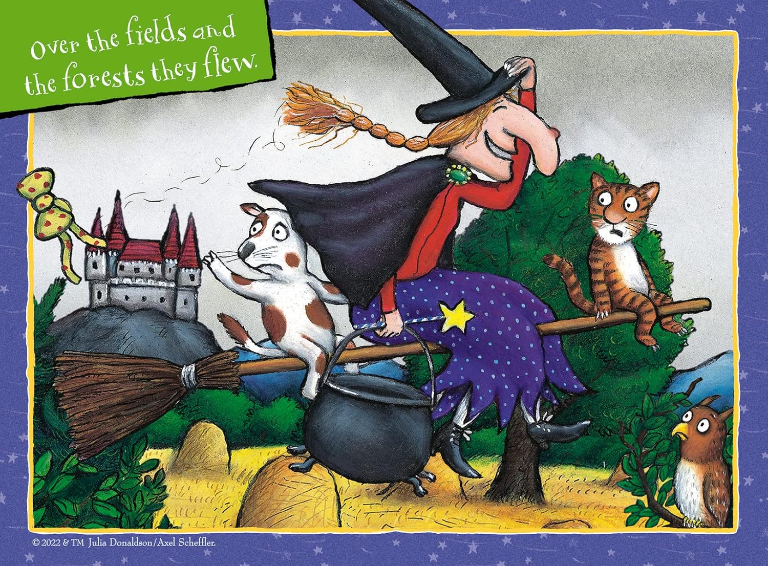 Ravensburger Room on The Broom 4 in Box (12, 16, 20, 24 Piece) Jigsaw Puzzles