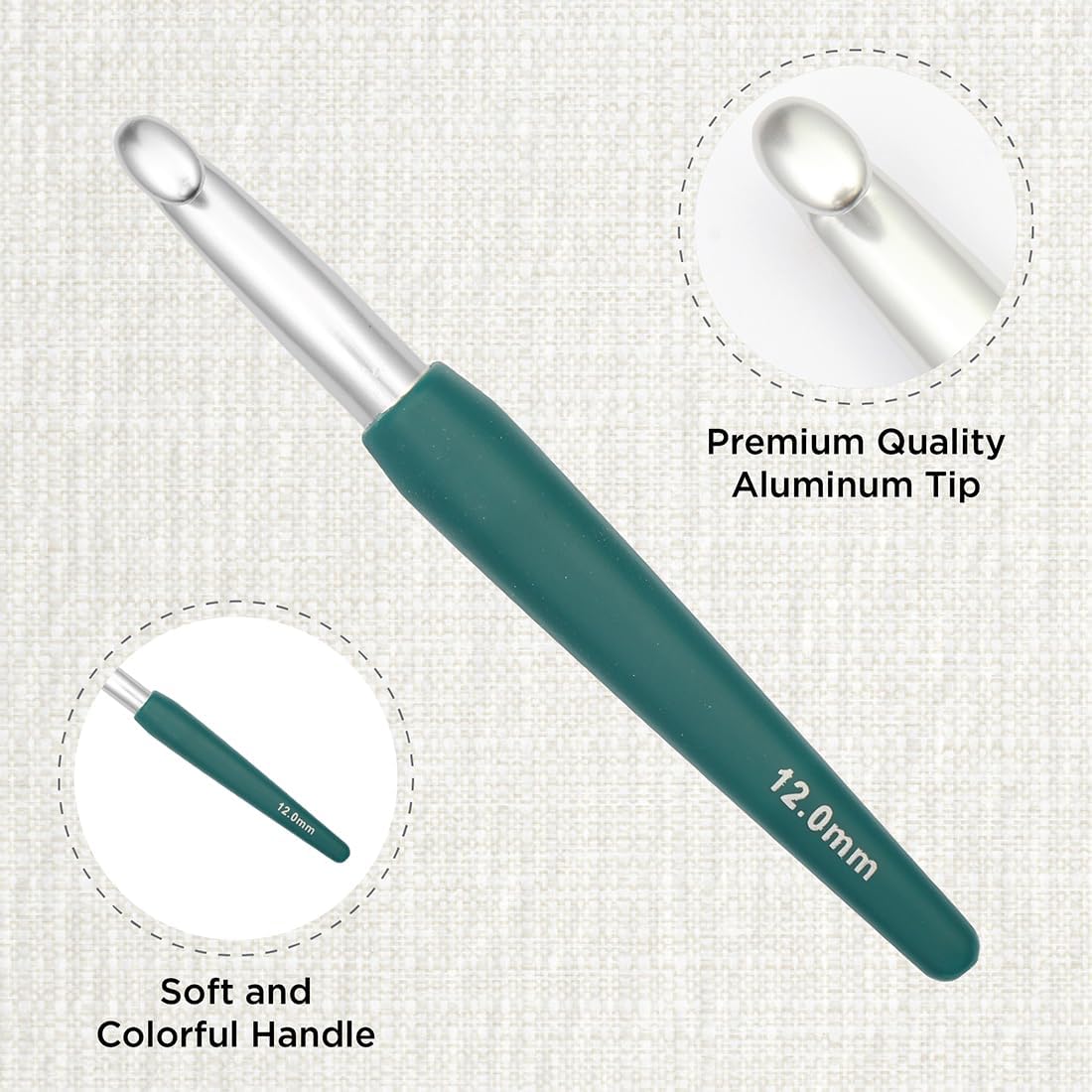 KnitPro Waves 2.0 Single-Ended Crochet Hooks