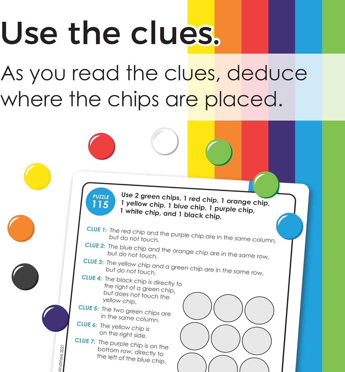 MindWare Logic Links Puzzle Games - Brain Teaser Puzzles for Kids and Brain Games for Adults