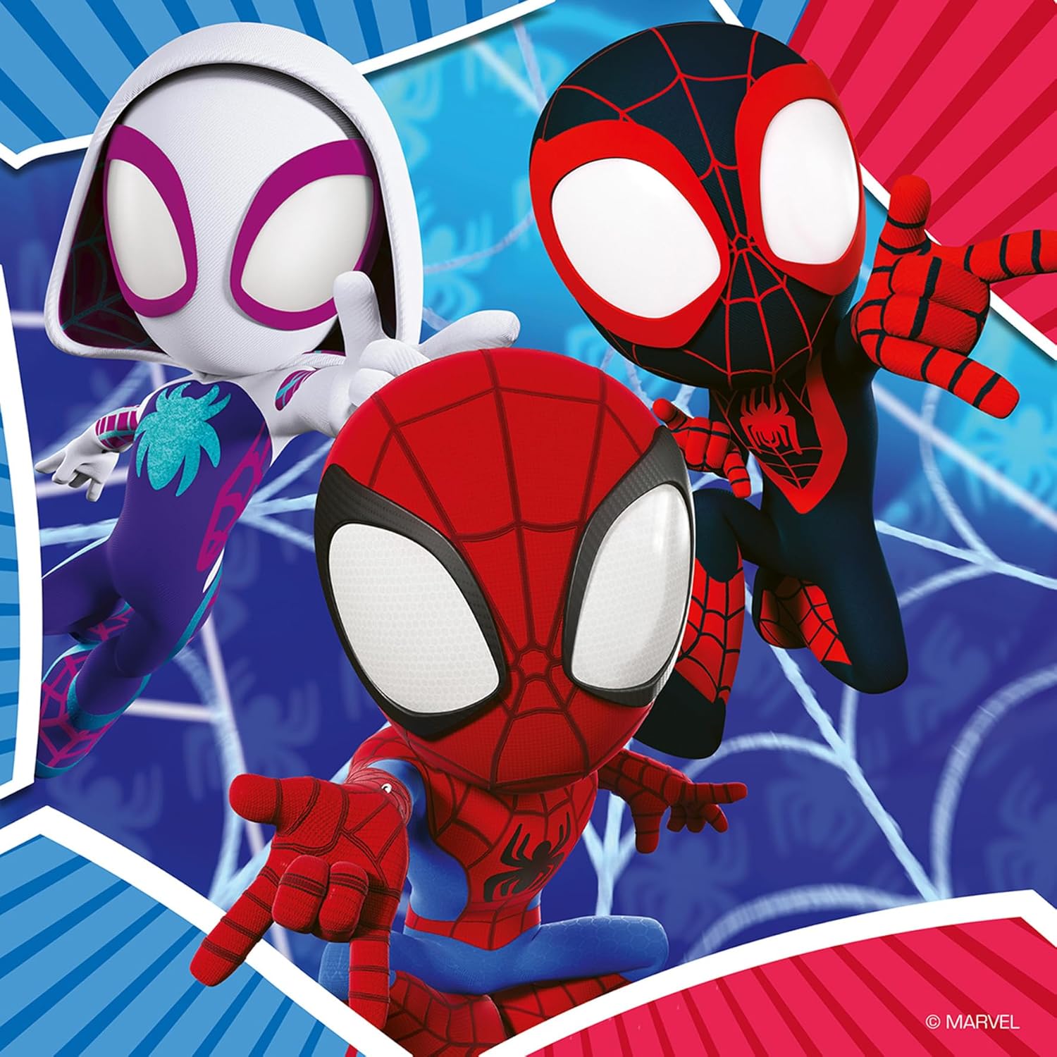 Ravensburger Marvel Spiderman Spidey & His Amazing Friends 3X 49 Piece Jigsaw Puzzles