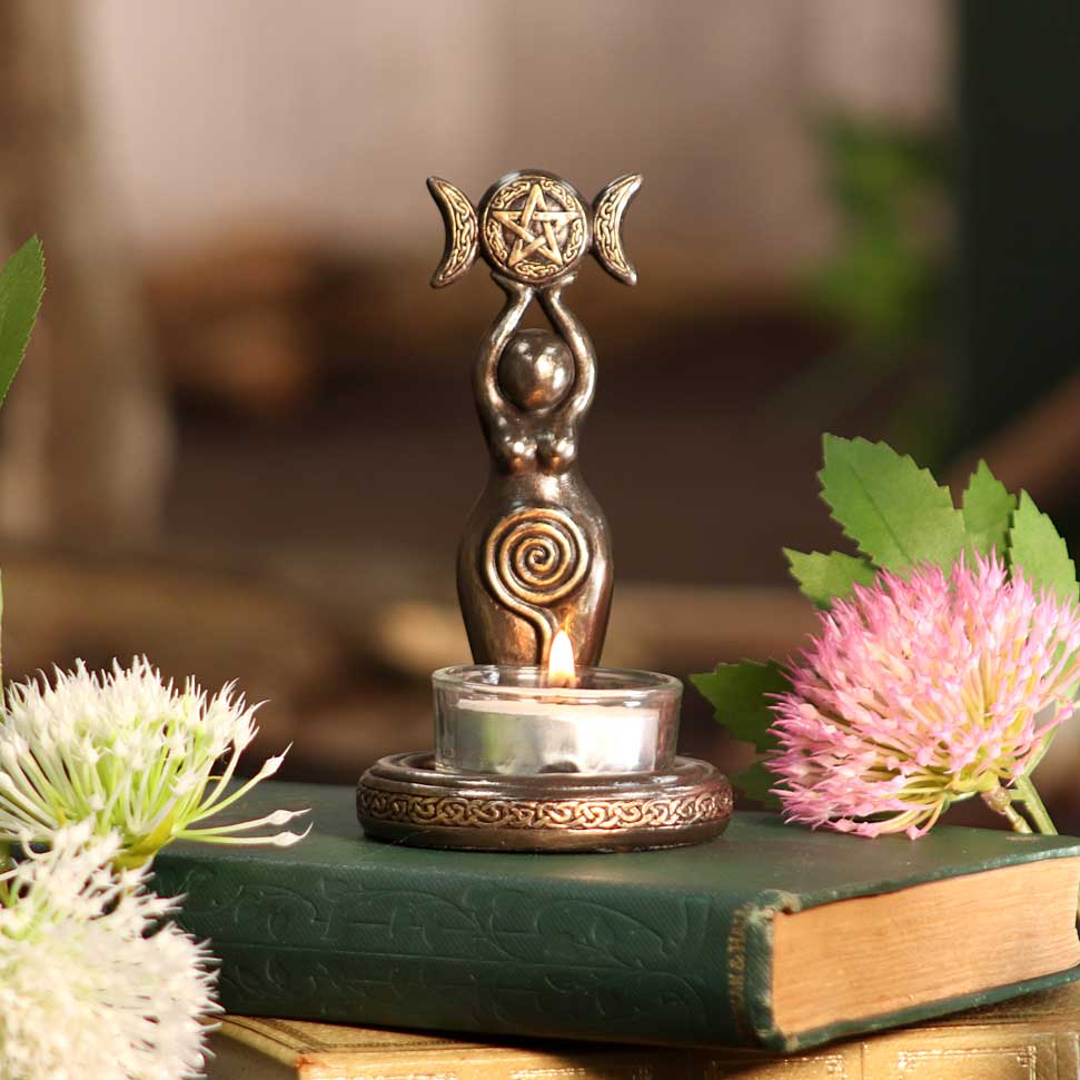 Triple Goddess Tealight 12cm