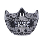 Fancy Dress Jewelled Masquerade Mask Cosplay (Silver) 17.5cm