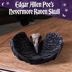 Nemesis Now Edgar Allan Poe's Nevermore Raven Skull Trinket Holder
