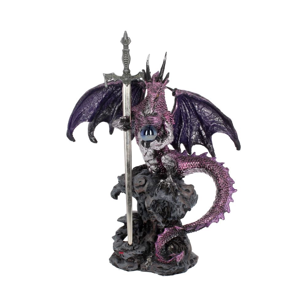 Purple Dragon Blade Sword Gothic Fantasy Letter Opener 22.5cm