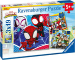 Ravensburger Marvel Spiderman Spidey & His Amazing Friends 3X 49 Piece Jigsaw Puzzles