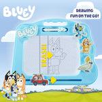 Bluey Travel Magnetic Scribbler pad with Pen and 3 Stamps,