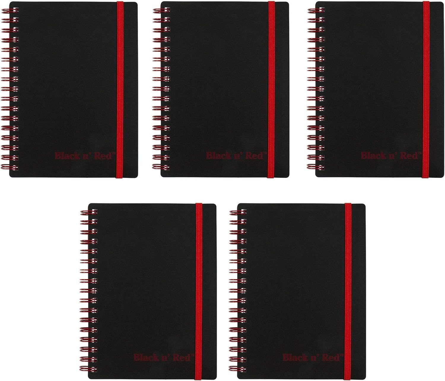 Black n' Red Twin Wire Poly Cover Notebook