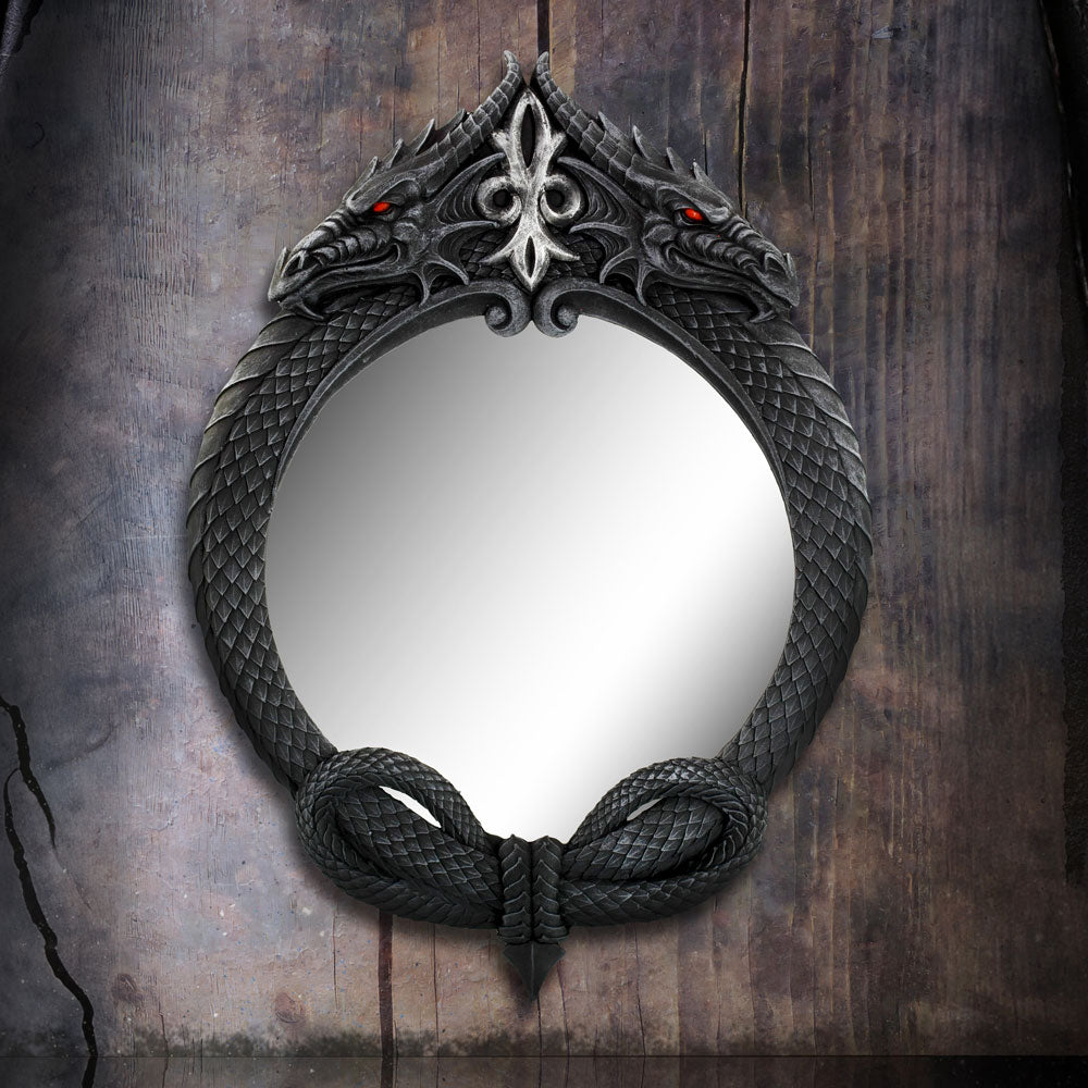 The Reflector Gothic Dragon Mirror 35.5cm