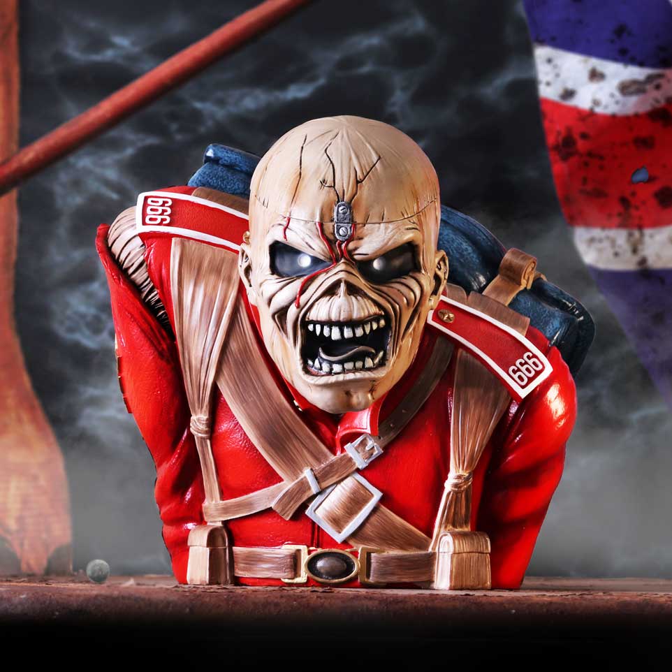Iron Maiden Officially Licensed The Trooper Bust Box 26.5cm