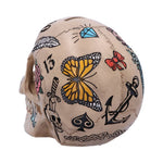 Natural Bone Coloured Traditional, Tribal Tattoo Fund Skull