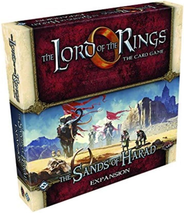 The Lord of the Rings The Card Game The Sands of Harad DELUXE EXPANSION - Cooperative Adventure Game, Strategy Game, Ages 14+, 1-4 Players, 30-120 Min Playtime, Made by Fantasy Flight Games