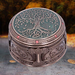 Round Tree of Life Celtic Trinket Box 10cm