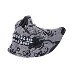 Fancy Dress Jewelled Masquerade Mask Cosplay (Silver) 17.5cm