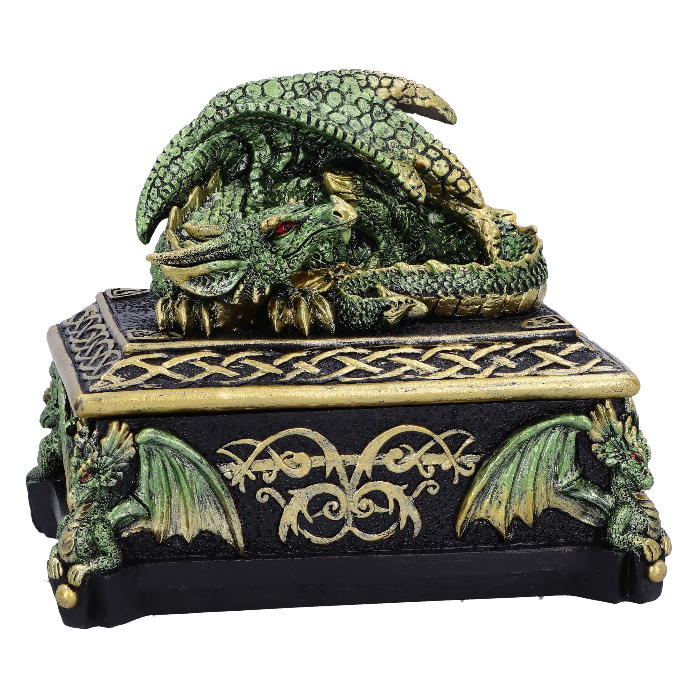 Emerald Hoard Dragon Box 13.5cm