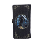 Lisa Parker Spirits of Salem Black Cat Skull Map Embossed Purse 18.5cm